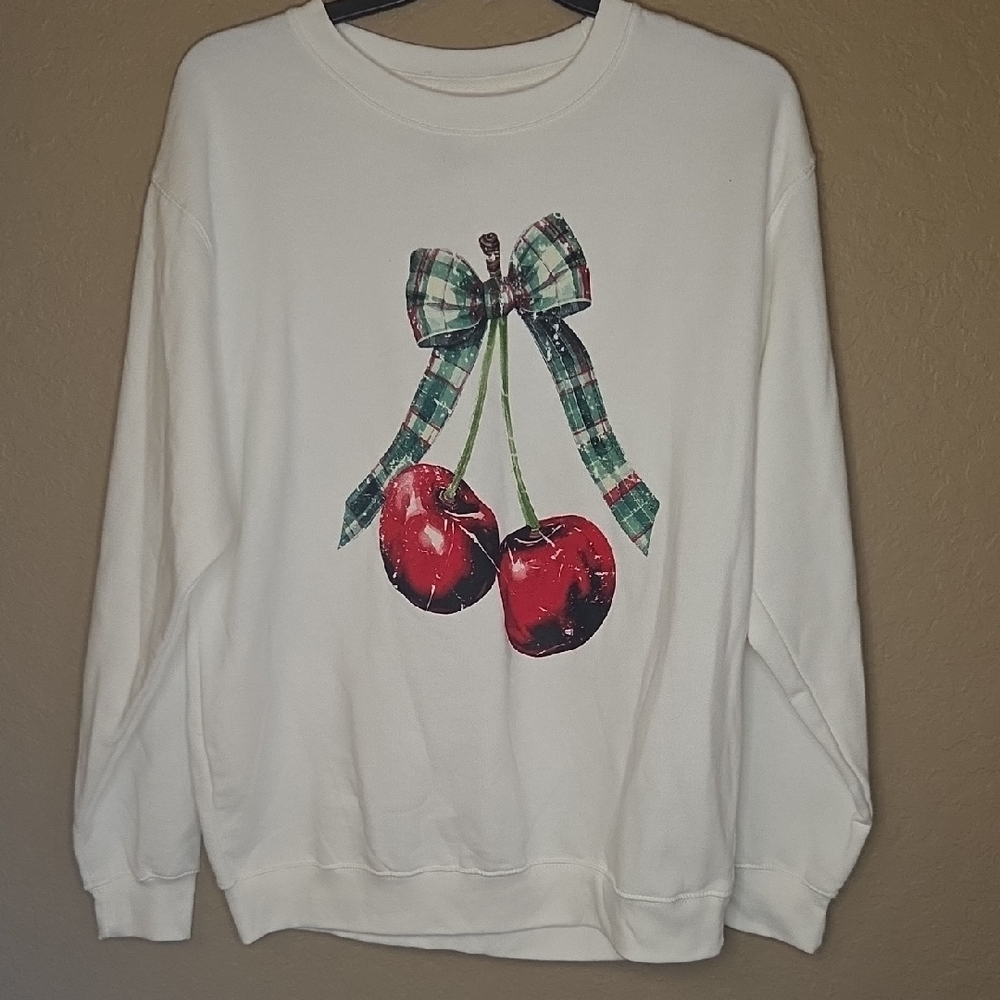 Trendy Cherry Christmas Sweater